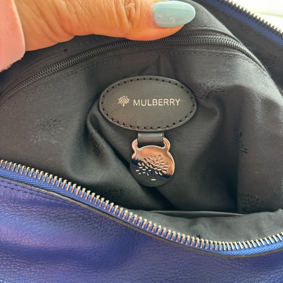 Mulberry Mila Medium Hobo in Electric Blue - Picture 7 of 13